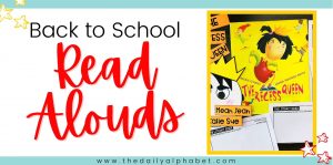 Back to school read alouds are just the ticket for getting your whole group time off to an awesome start!