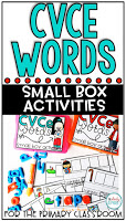 CVCe Words: Small Box Activities is an easy to prep, purposeful activity, that is perfect for little hands. It can be used for morning work, a literacy center, early finisher work, etc. Any type of manipulative can be used for this activity, including but not limited to counters, coins, or erasers.