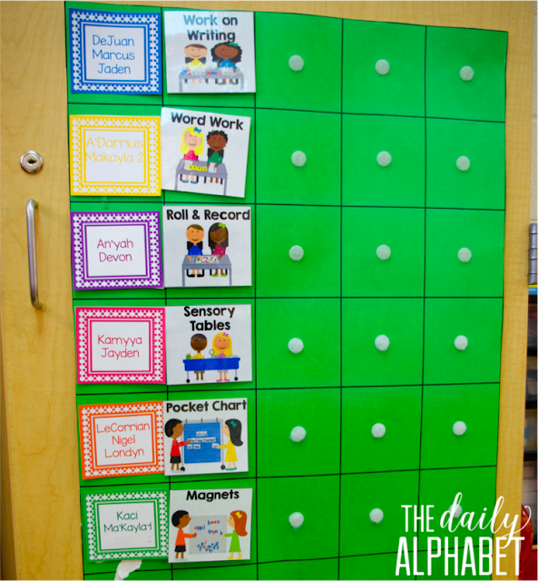 Great post about setting up centers in kindergarten!