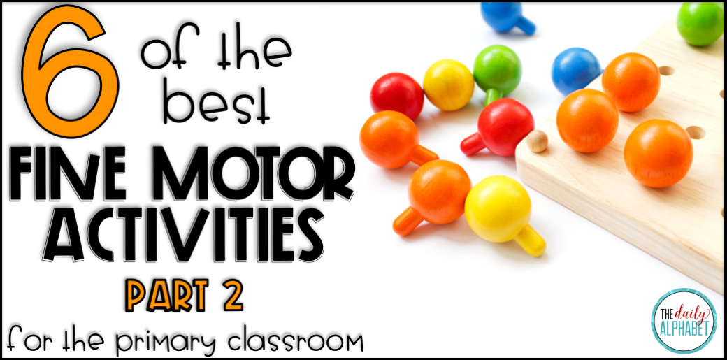 Fine motor skills can be practiced throughout the day in your learning activities! It is definitely something that should not be overlooked! Read on for great activities that you can easily implement in your classroom!