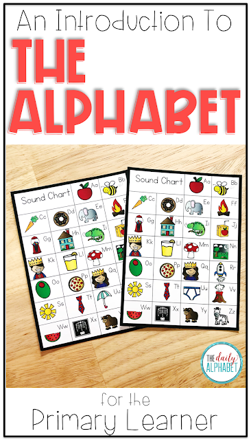 Early reading success can be attributed to early letter recognition. Introducing the alphabet through the first 26 days of school can help with that!