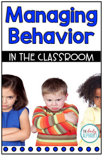 Great strategies and tips for managing behavior in the classroom!