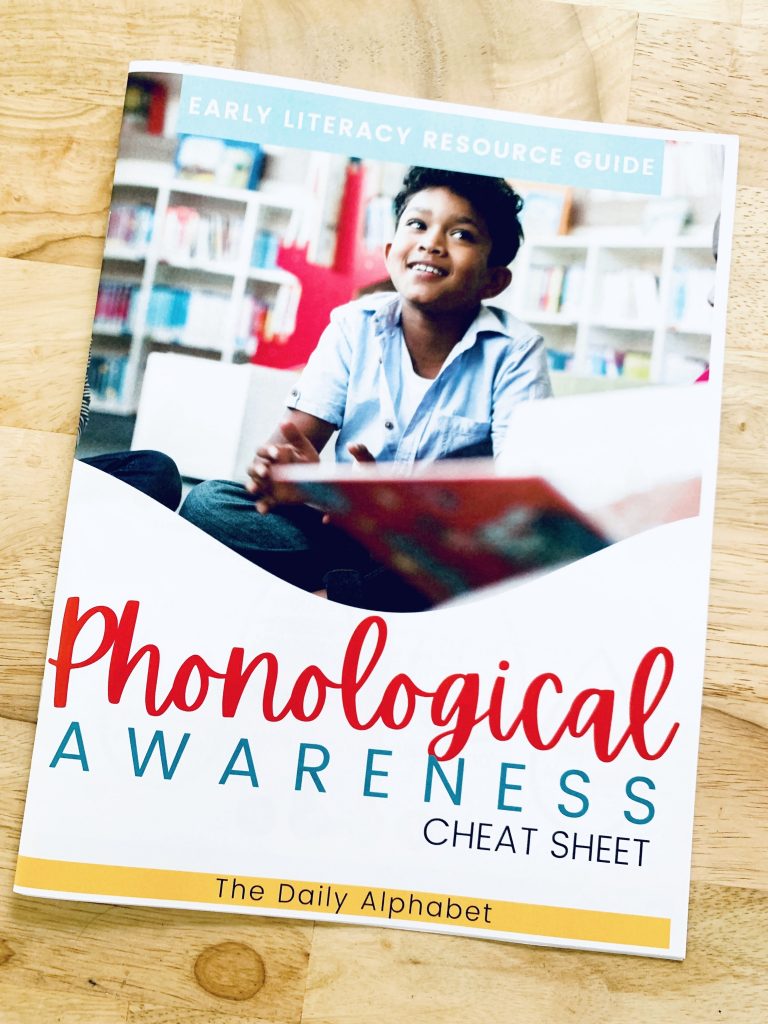 Phonological awareness cheat sheet