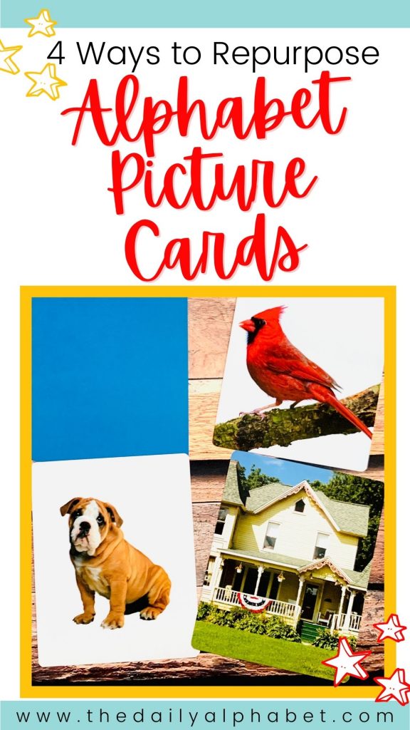 Do you have tons of alphabet picture cards from all of the reading series your district has moved on from? No worries, I'm going to share with you a few activities that you can use in your classroom! Let's repurpose those ABC picture cards!