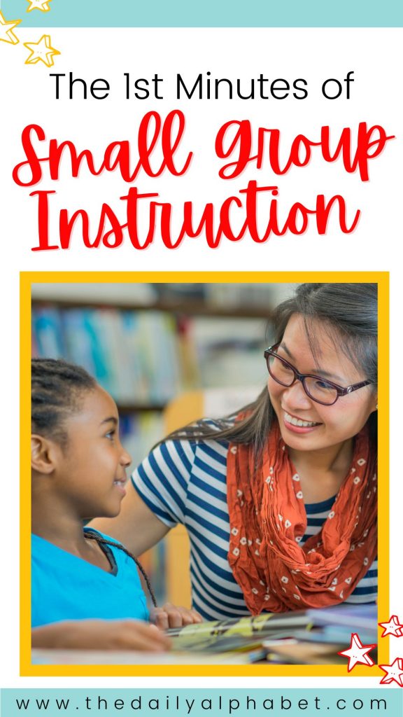 Time is a precious commodity during the school day, and it's important that we maximize every second! During small group instruction we support the reader and scaffold our instruction, but where do we begin? How should we get started?  Over on the blog I'm sharing with you the first minutes of my small group instruction. 
