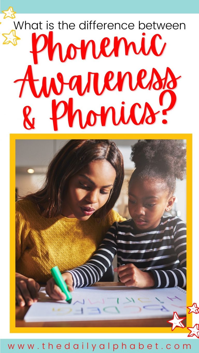 The difference between phonemic awareness and phonics - The Daily Alphabet