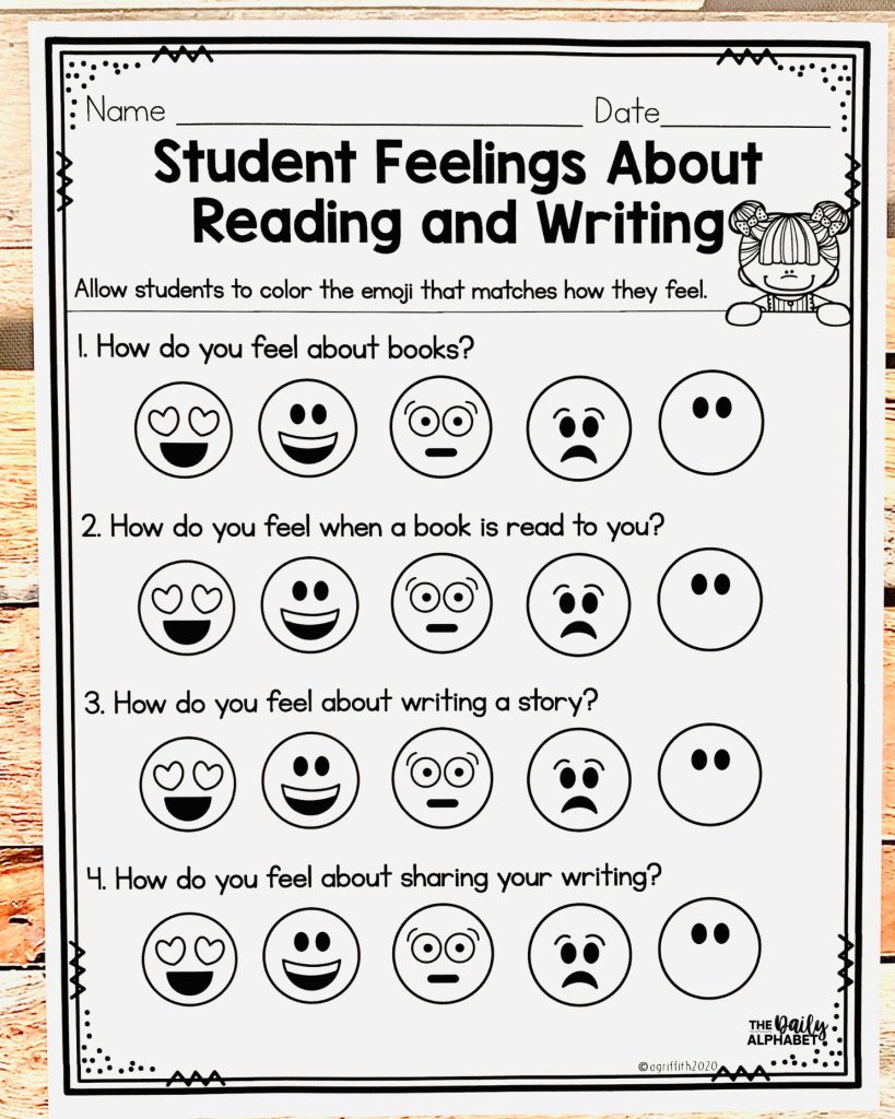 Student inventory - student feelings about reading and writing