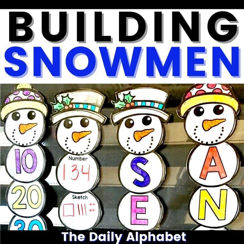 Building Snowmen: A Winter Math & Literacy Activity