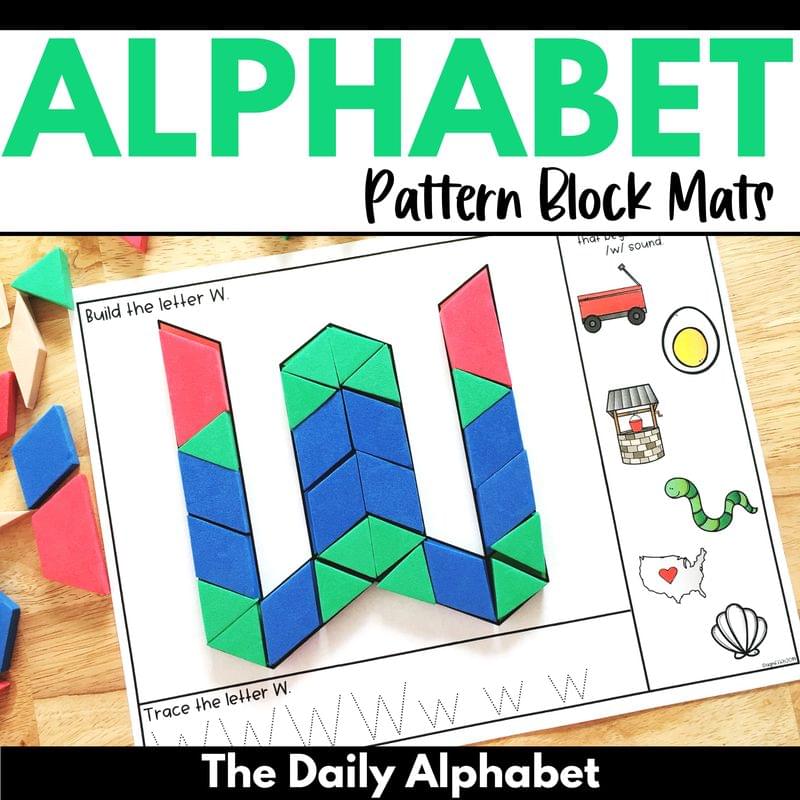 Alphabet Pattern Block Mats