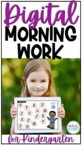 Digital morning work for kindergarten is the perfect activity for a spiral review. It is perfect for in-person learning as well as distance learning! Digital morning work for kindergarten is the perfect activity for a spiral review. It is perfect for in-person learning as well as distance learning!