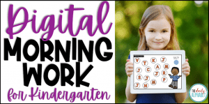 Digital morning work for kindergarten is the perfect activity for a spiral review. It is perfect for in-person learning as well as distance learning! Digital morning work for kindergarten is the perfect activity for a spiral review. It is perfect for in-person learning as well as distance learning!