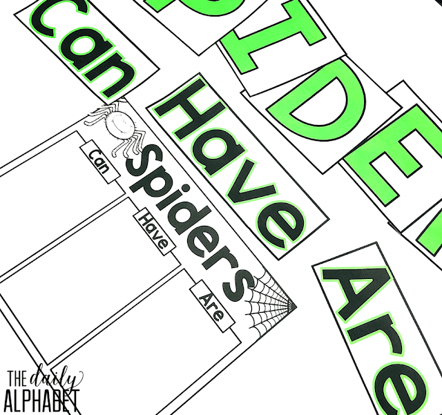 Spider craft and activities for the primary classroom that are easy to prep and implement!