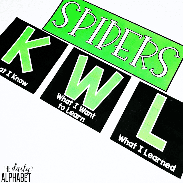 Spider craft and activities for the primary classroom that are easy to prep and implement!