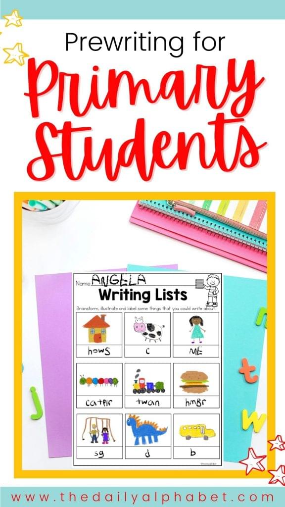 Learn how to help primary students organize their thoughts and better express themselves in writing with these prewriting tips.